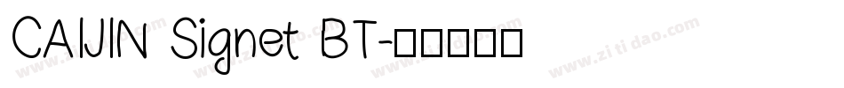 CAIJIN Signet BT字体转换